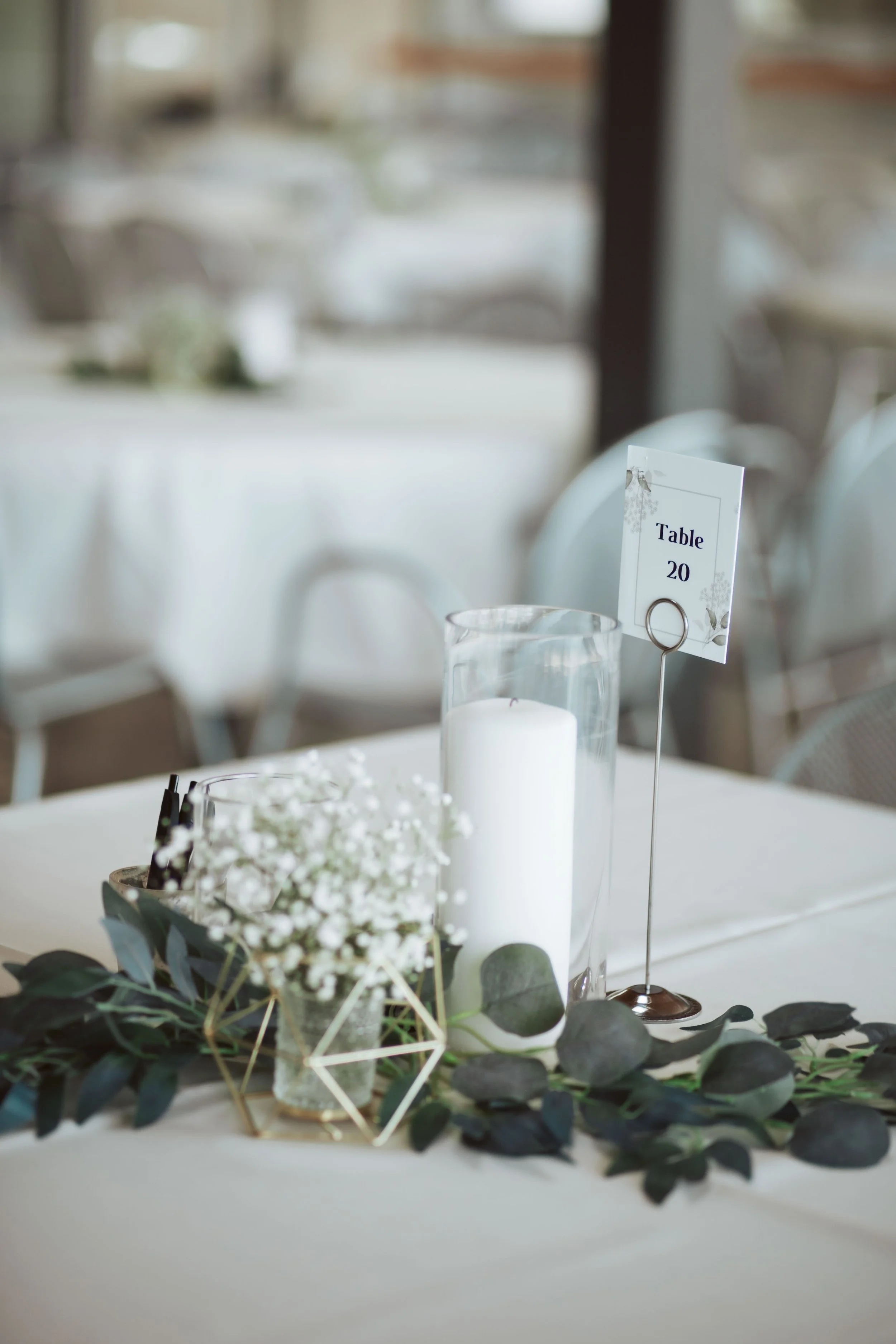Wedding reception details in gilbert