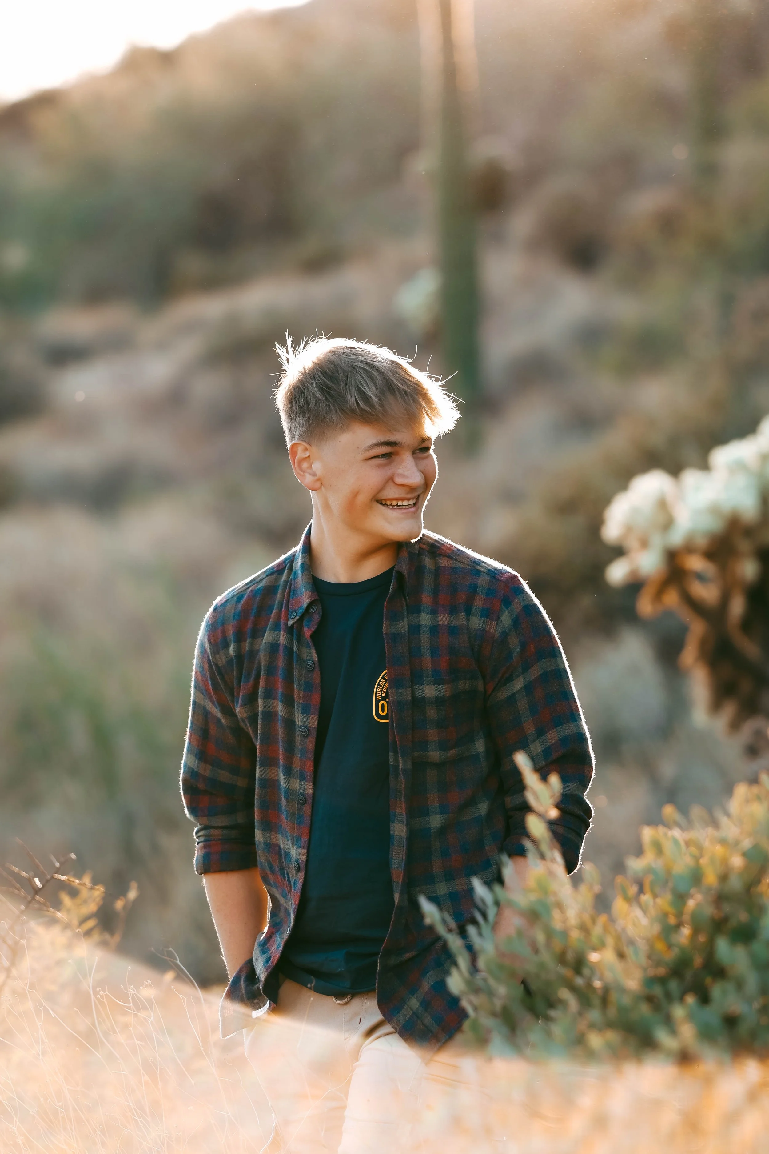 Individual boy photo during Superstition Mountain family session