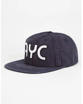 AYC FA16 6 panel mid unstructured hat. Garment dyed and washed canvas with felt applique.