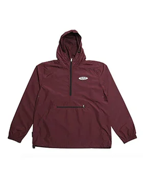 AYC HOL17 Pullover hood packable jacket. Screen printed logo at left chest.