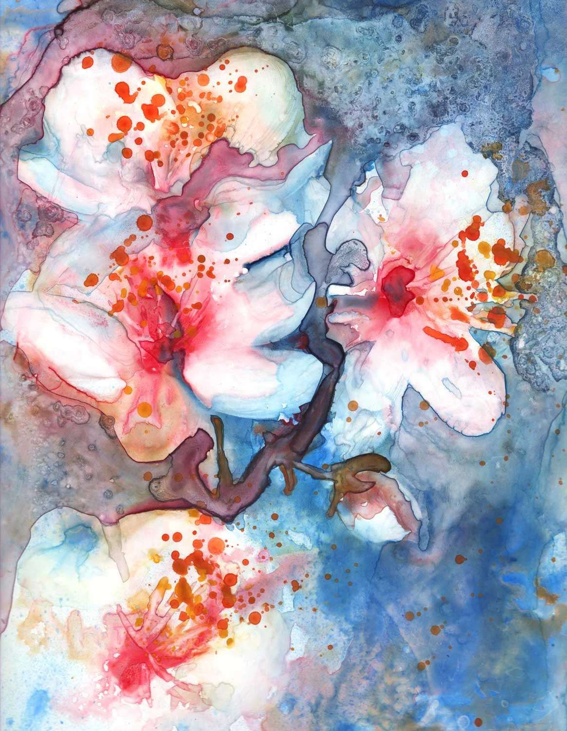 Cherry Blossom II Signed Print