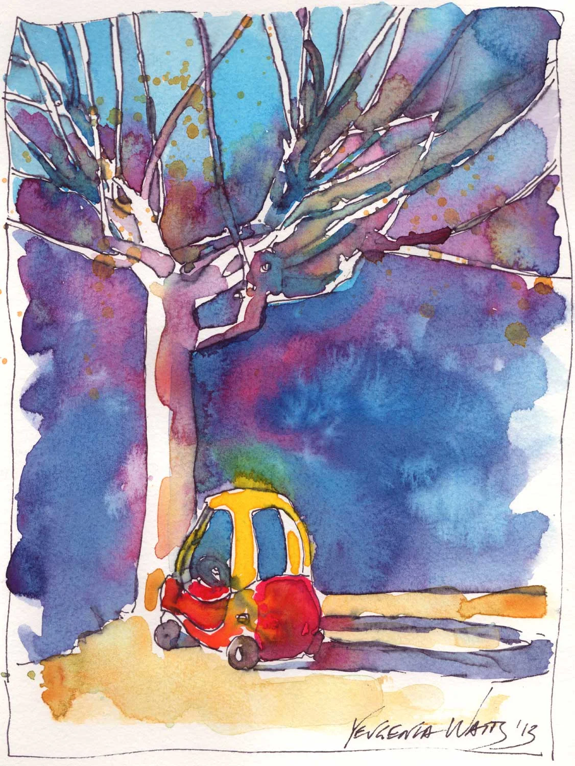 Little Car Signed Print