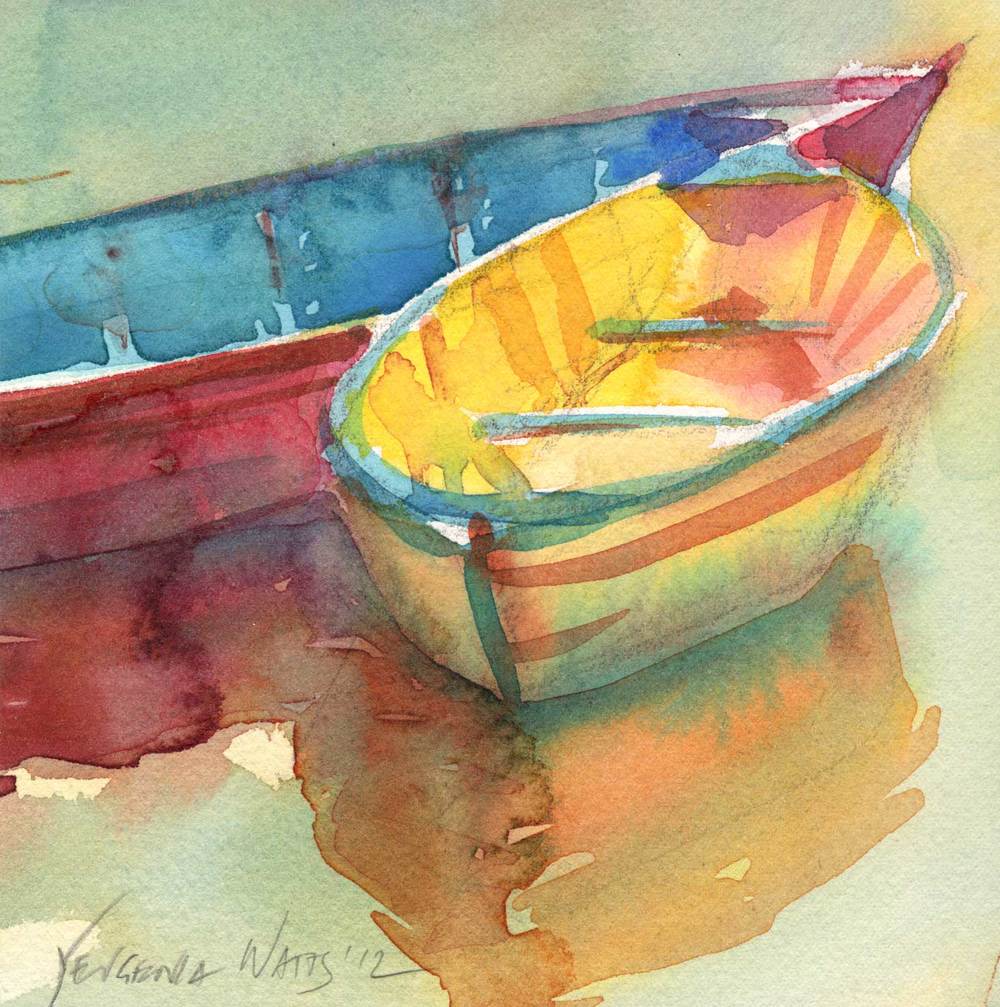 Little Yellow Boat Signed Print