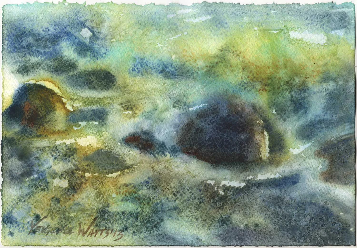 7.5 x 11" Watercolor on Fabriano rough 140lb watercolor paper. $65 (until October 2nd). Buy here. 