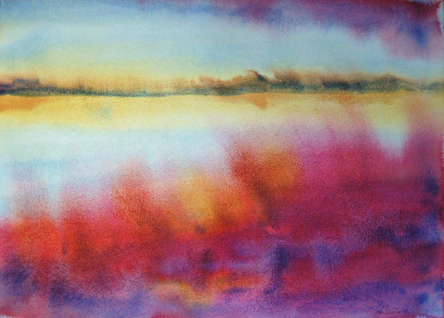 Watercolor on Fabriano Artistico rough watercolor paper. 22x30".