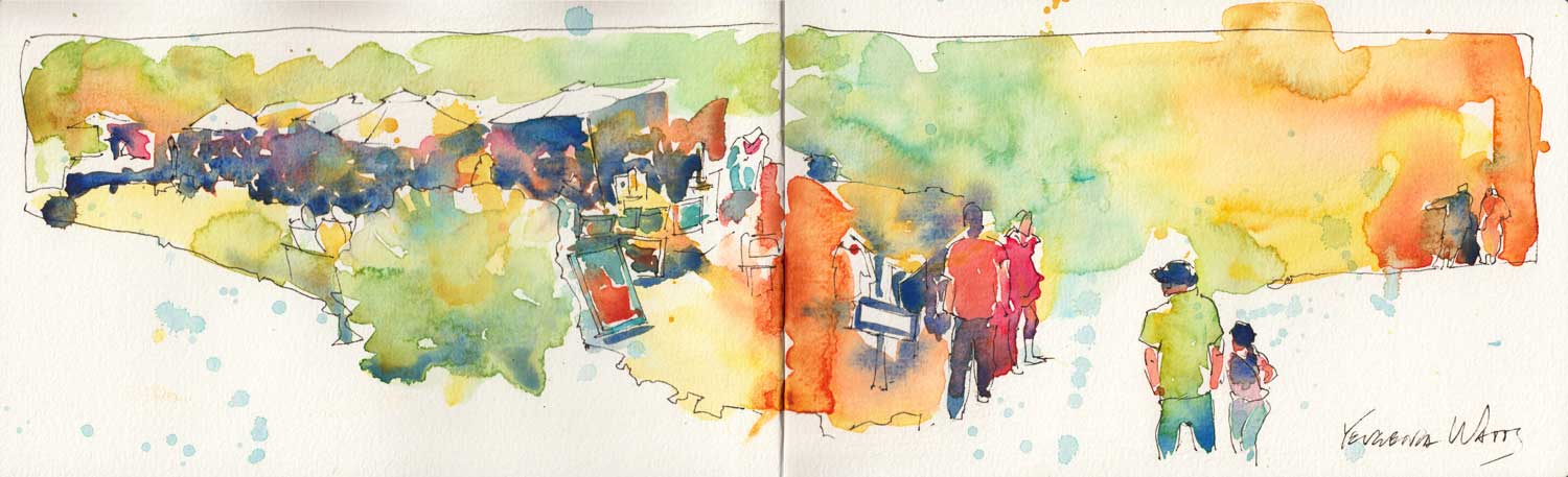 Street market in Santa Fe.