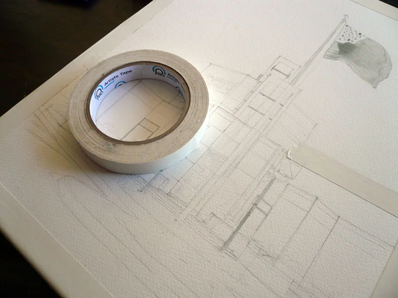 How to use artist's tape