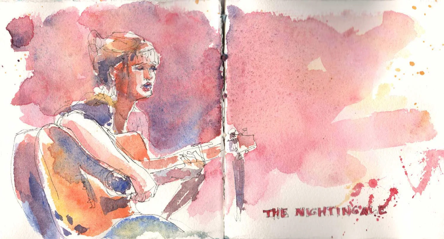 Another sketch from the same Renaissance Faire. I recorded a bit of it, see here.