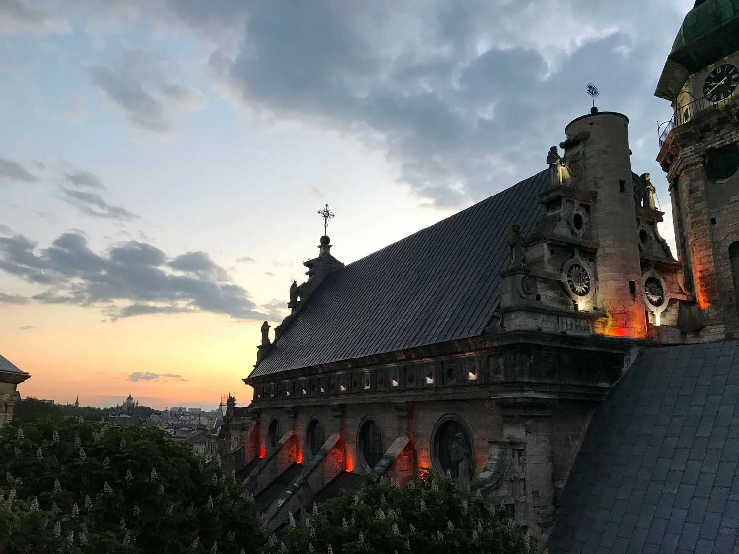 The view at night...