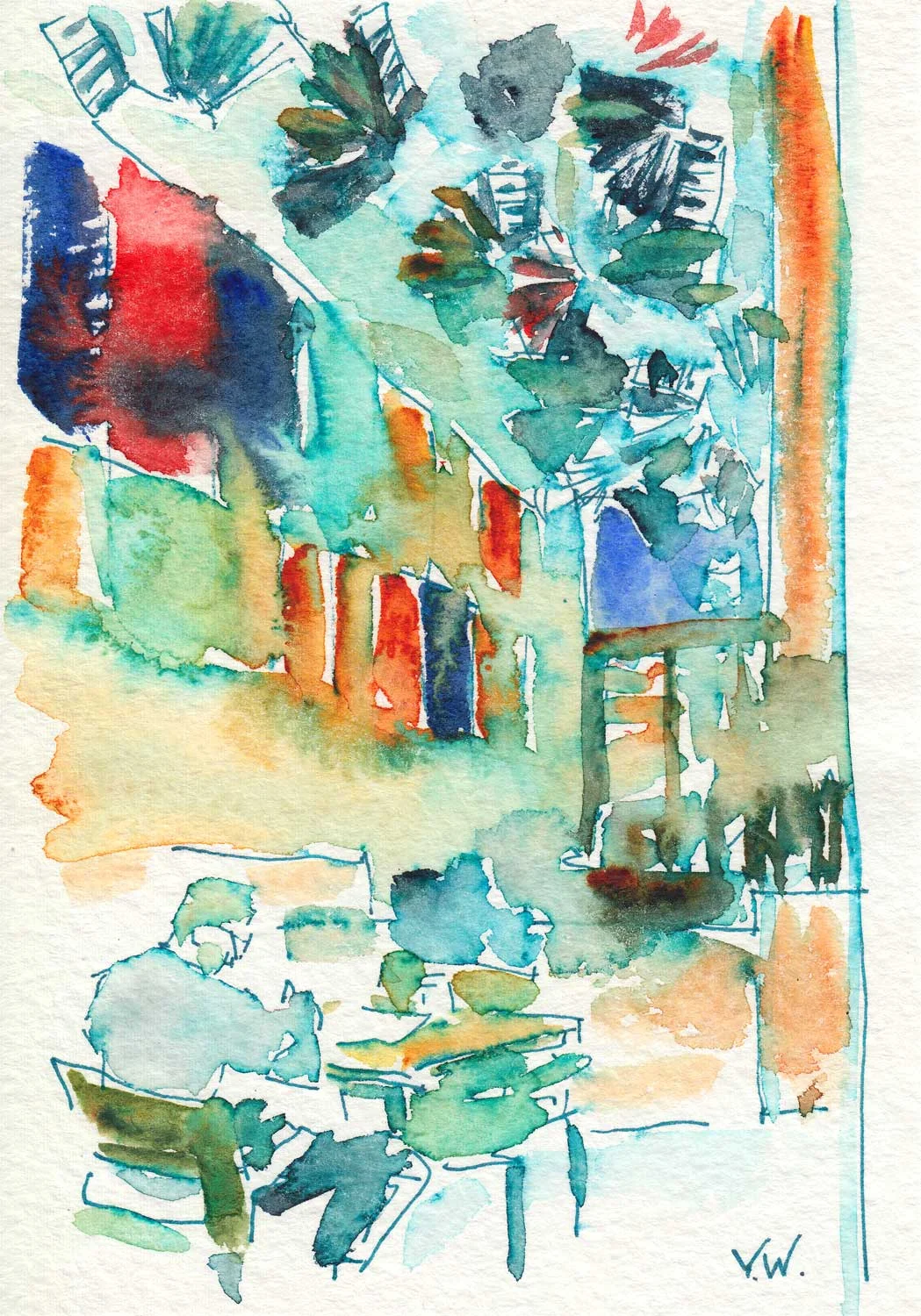 The sketch...