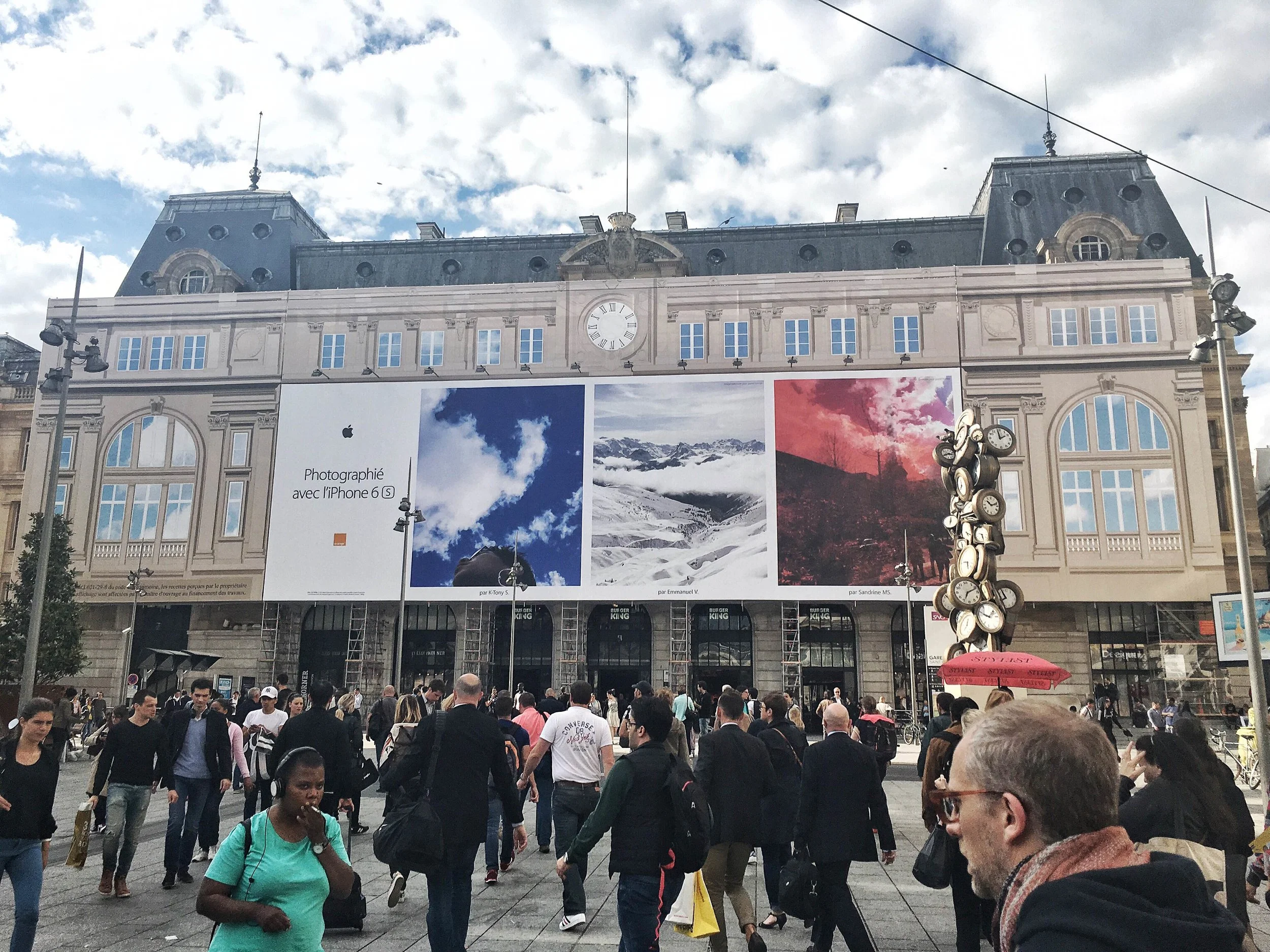 Apple 14th of July 2016 Paris Billboard Campaign