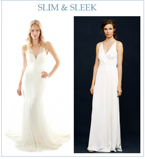 Left: Nicole Miller . Right: J. Crew