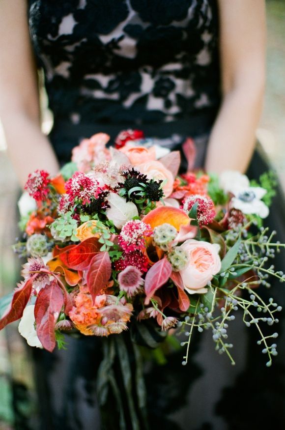 Bouquet from Heaven on Earth Florals photographed by Pam Cooley via Wedding Sparrow