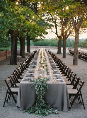 Grey tablescape from Joy Thigpin by Bryce Covey via Once Wed