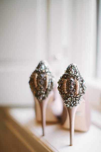 Badgley Mischka pumps from Cmostr Photography via Style Me Pretty
