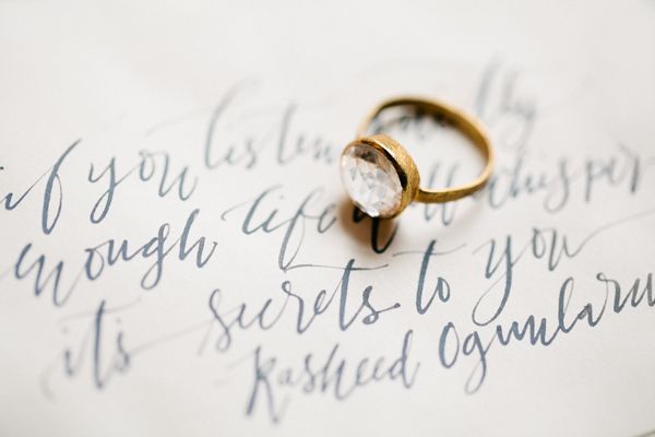 La Happy calligraphy by Brumley & Wells via Once Wed