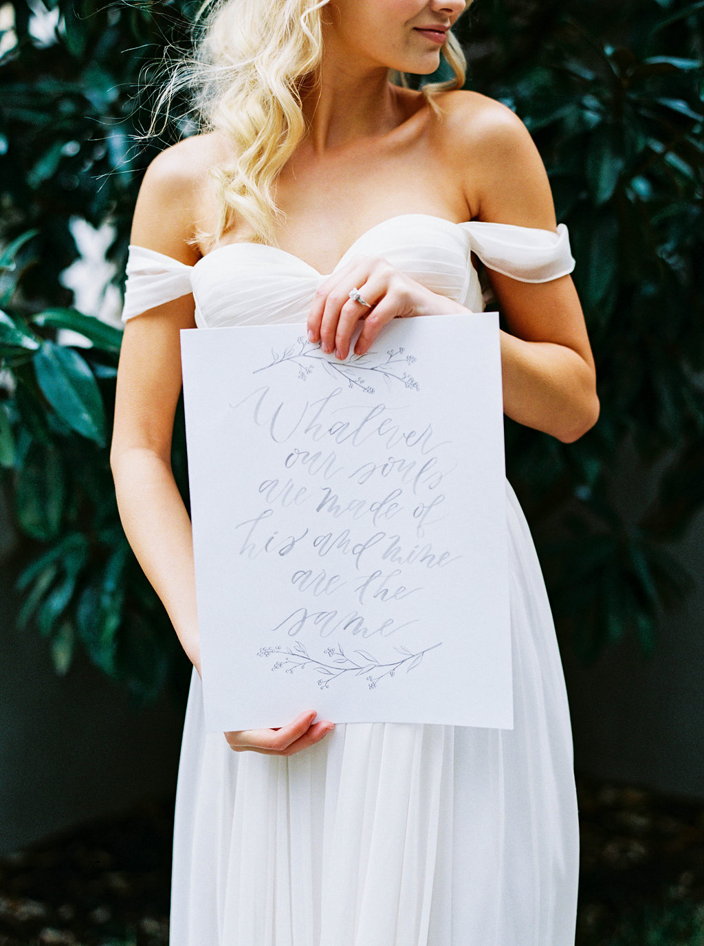 Organic Black & White Wedding Inspiration - Lindsey Brunk