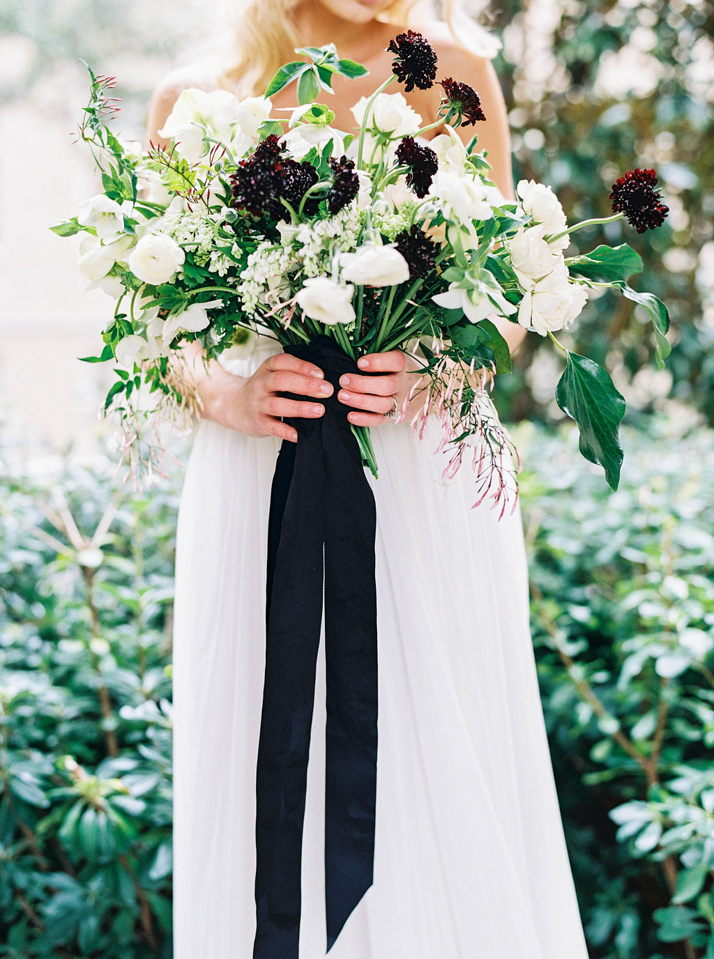 Organic Black & White Wedding Inspiration - Lindsey Brunk