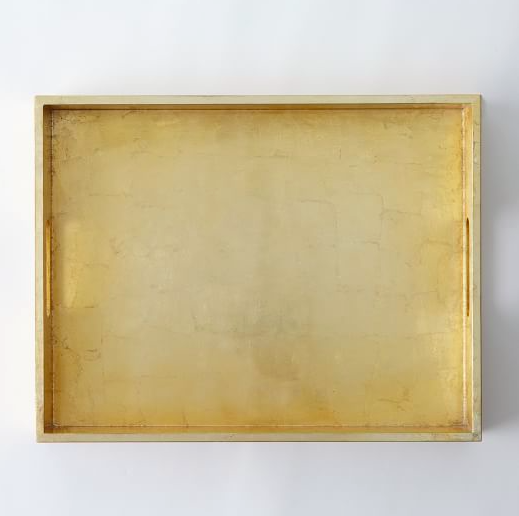 West Elm Gold Lacquer Tray