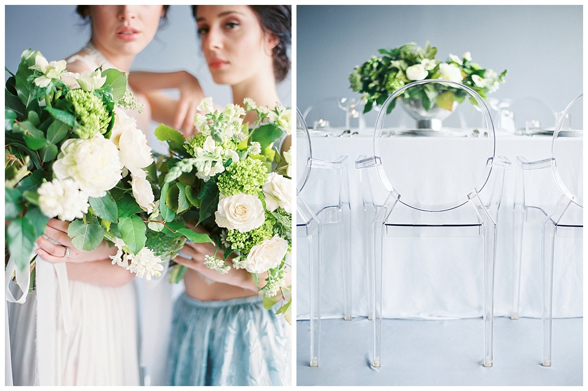 Modern Moonstone & Chartreuse Wedding Inspiration - Lindsey Brunk