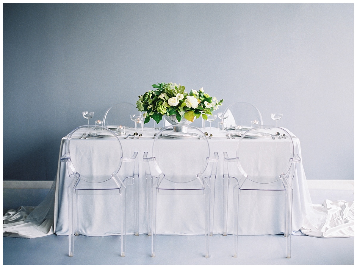 Modern Moonstone & Chartreuse Wedding Inspiration - Lindsey Brunk