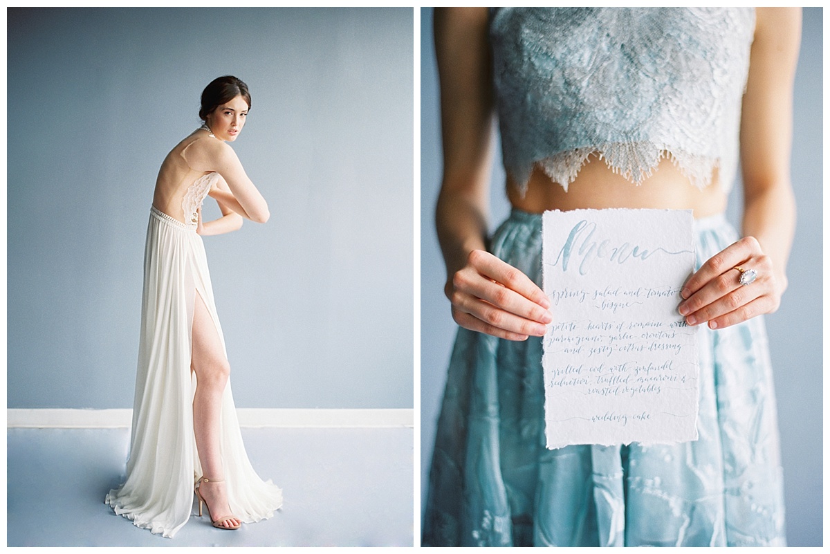 Modern Moonstone & Chartreuse Wedding Inspiration - Lindsey Brunk