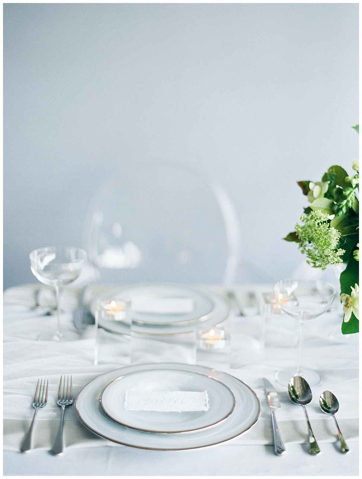 Modern Moonstone & Chartreuse Wedding Inspiration - Lindsey Brunk