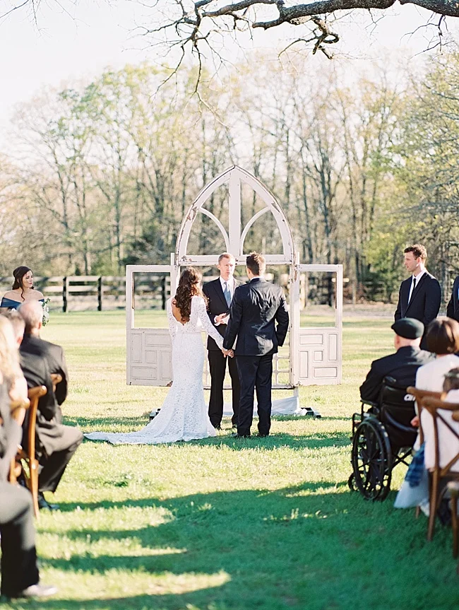 Callie & Chris Outdoor Spring Wedding - Lindsey Brunk