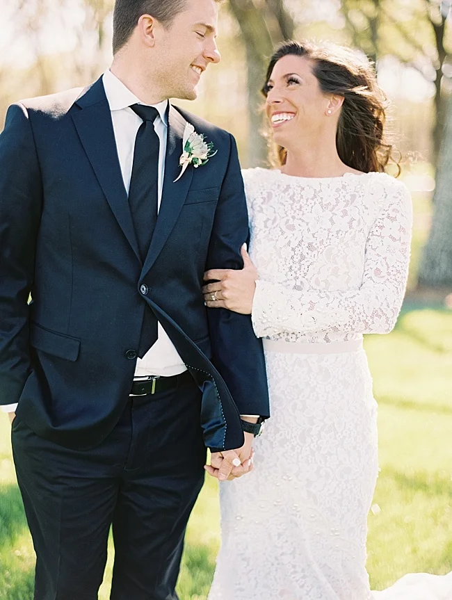 Callie & Chris Outdoor Spring Wedding - Lindsey Brunk