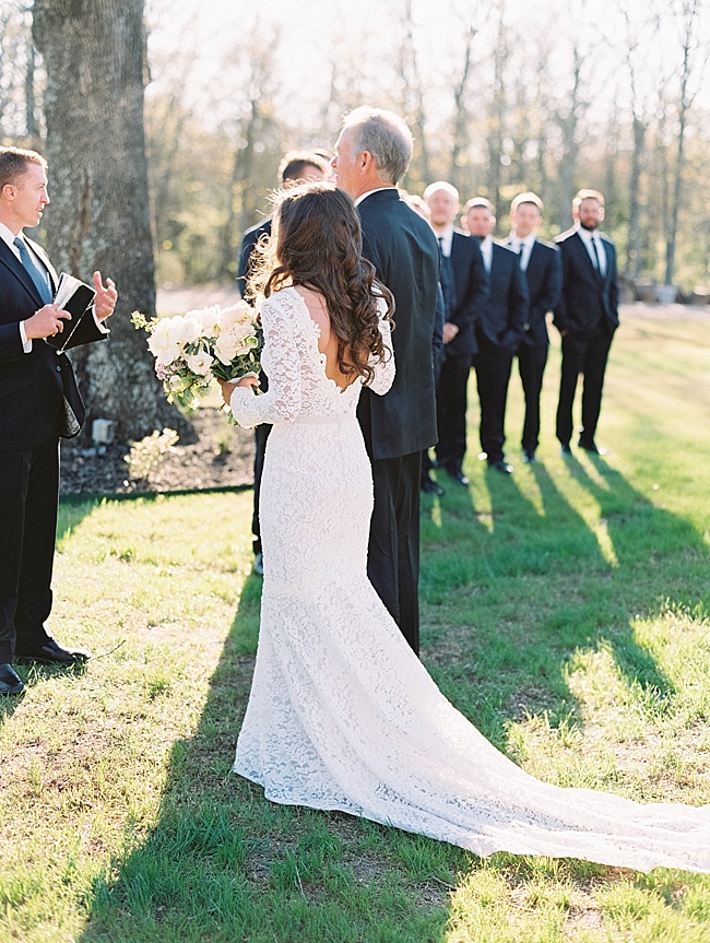 Callie & Chris Outdoor Spring Wedding - Lindsey Brunk