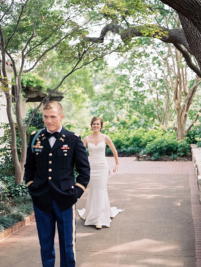 Romantic Dallas Arboretum Military Wedding - Lindsey Brunk