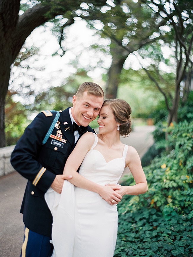 Romantic Dallas Arboretum Military Wedding - Lindsey Brunk