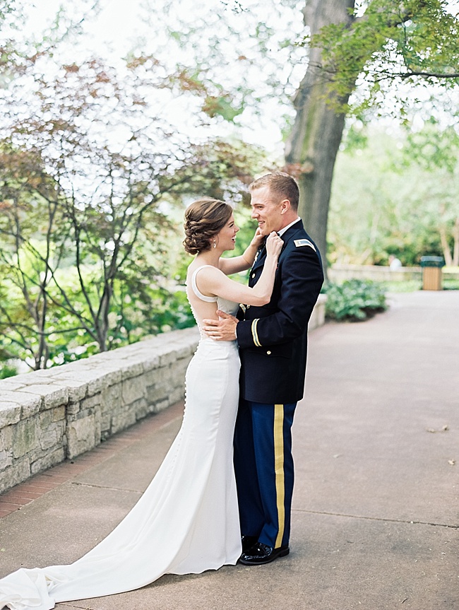 Romantic Dallas Arboretum Military Wedding - Lindsey Brunk