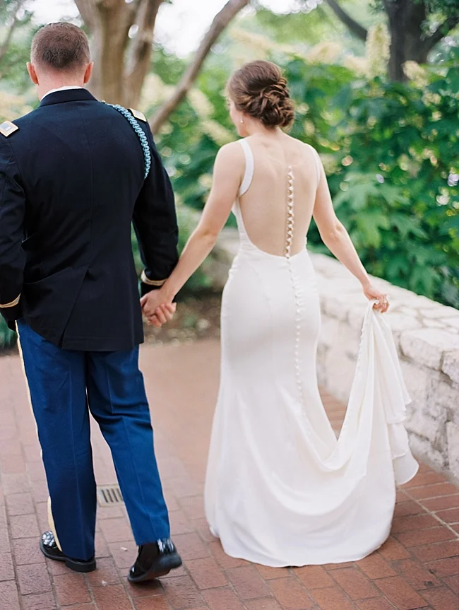 Romantic Dallas Arboretum Military Wedding - Lindsey Brunk