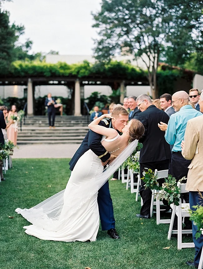 Romantic Dallas Arboretum Military Wedding - Lindsey Brunk