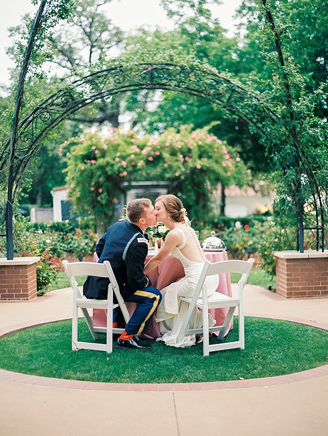 Romantic Dallas Arboretum Military Wedding - Lindsey Brunk