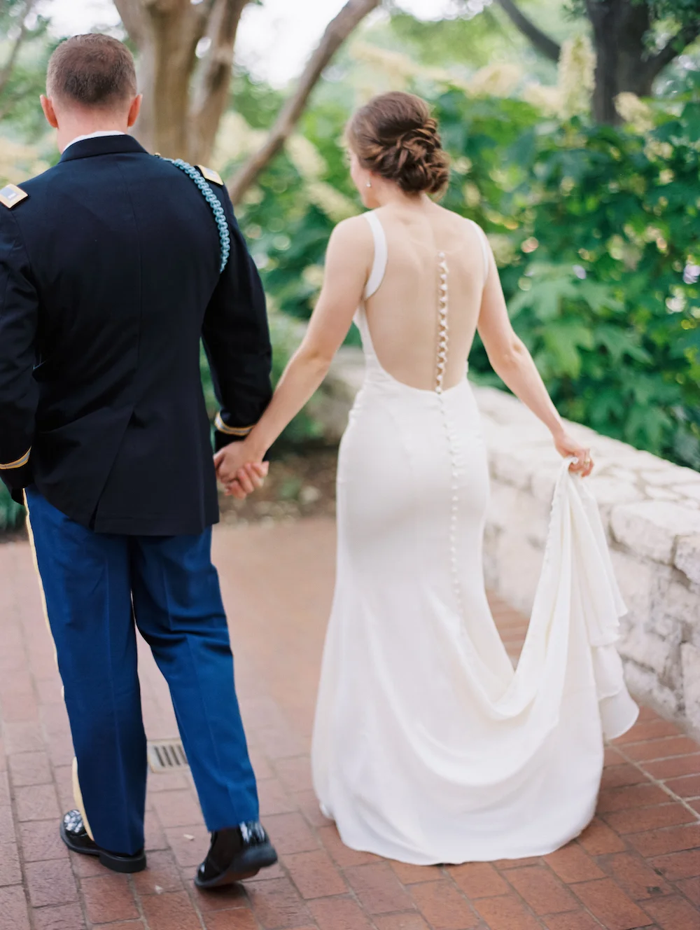 Military Garden Wedding - Lindsey Brunk