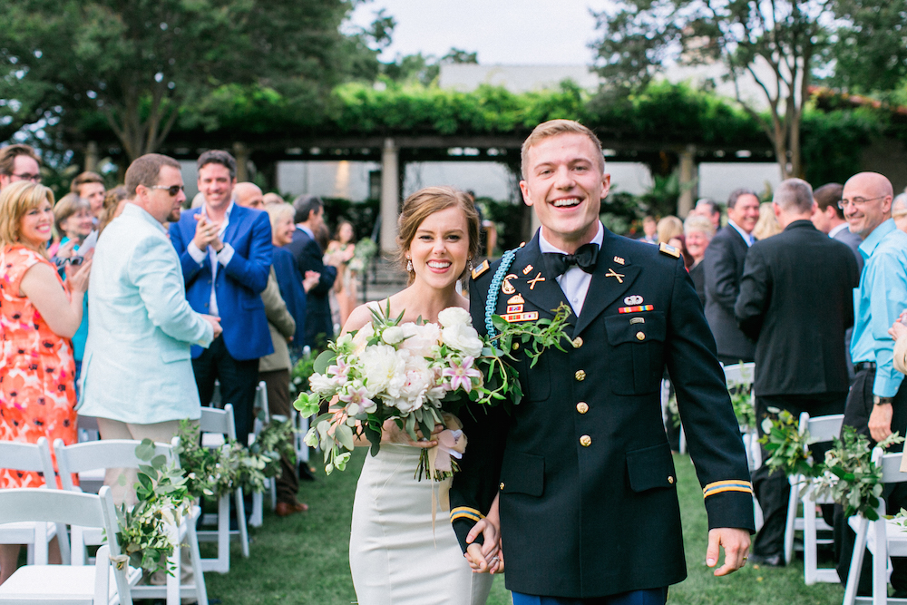 Military Garden Wedding - Lindsey Brunk