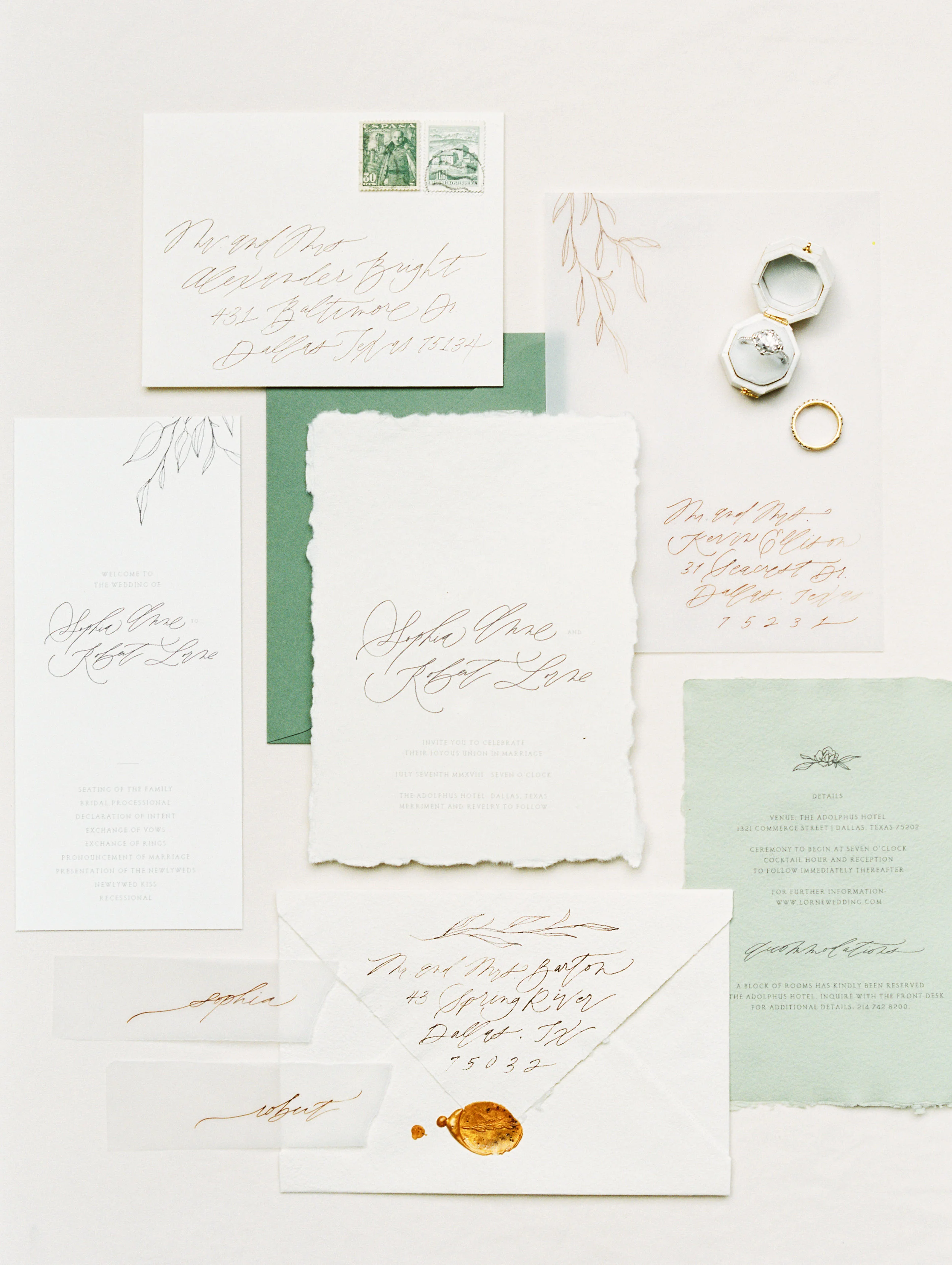 Spring Wedding Inspiration at the Adolphus Hotel