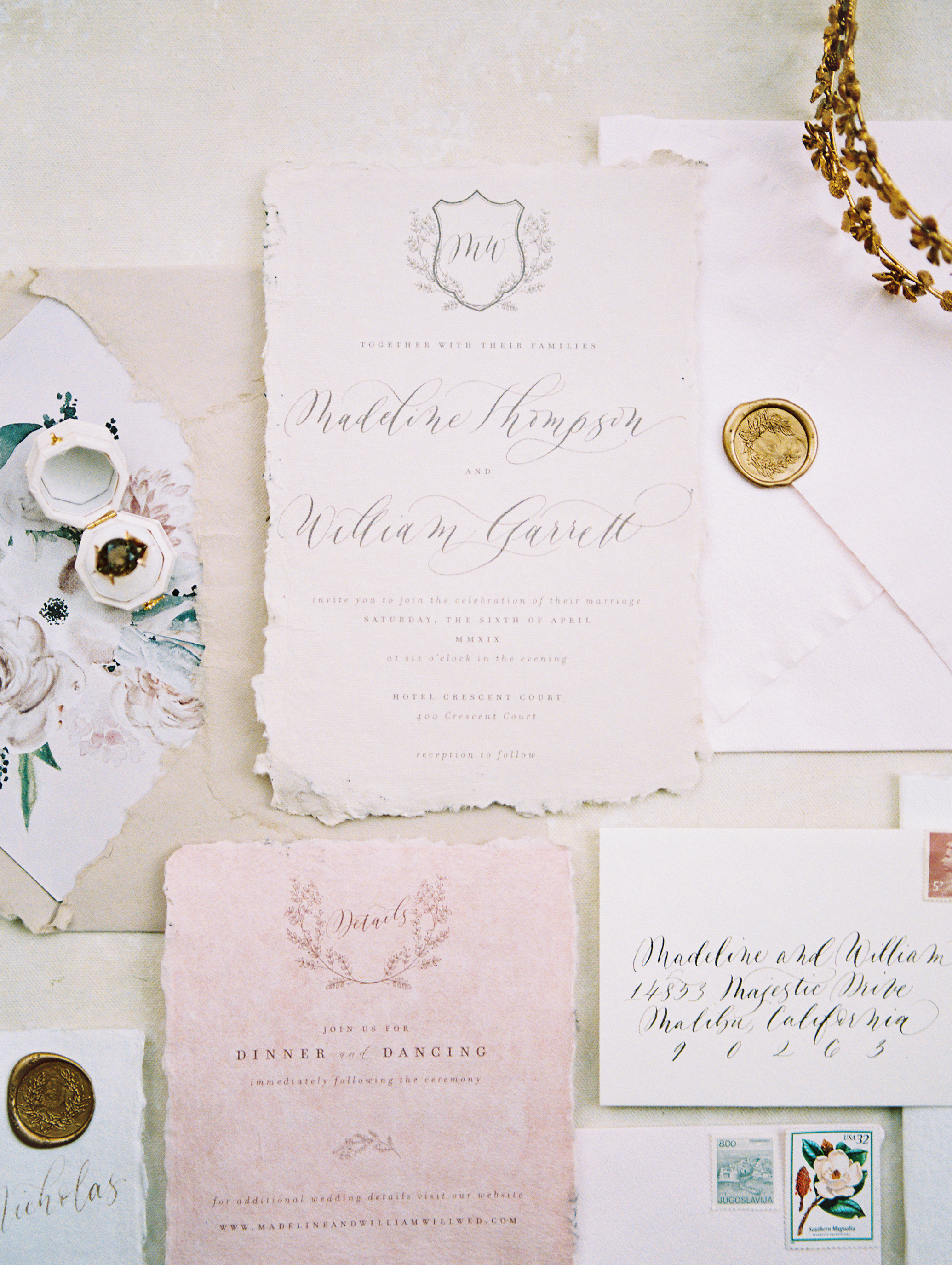 Gilded Spring Wedding Inspiration - Lindsey Brunk