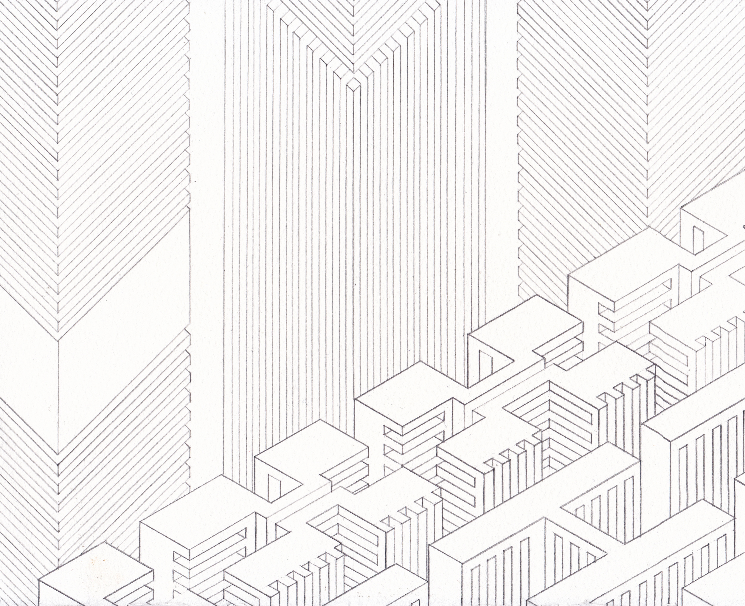 Untitled (Relief) , 2015, graphite on watercolor paper, 8 1/2 x 11 1/4 inches
