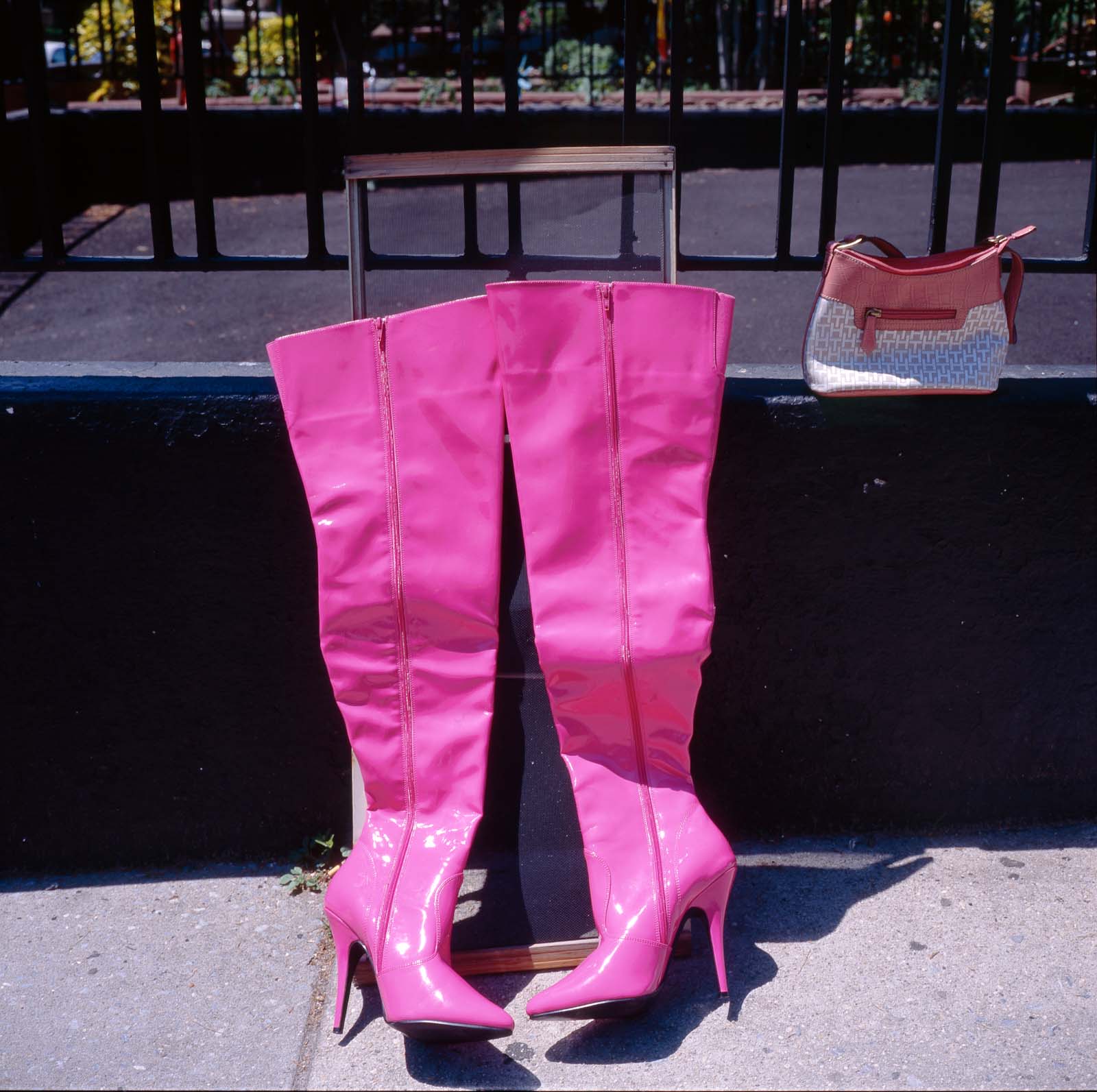 "Hot Pink Boots on Sale"	Brooklyn, NY 2009