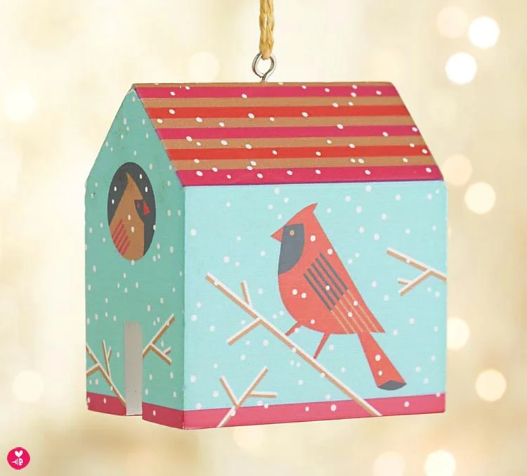 Cardinal house ornament, benefitting Rebuilding Together
