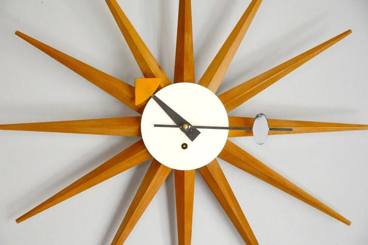 George Nelson (whom we LOVE) spike wall clock
