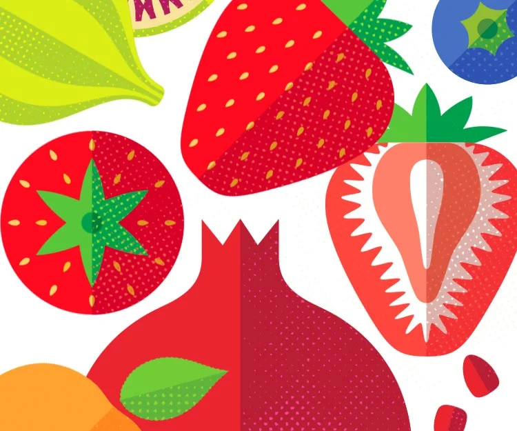 packaging illustrations for mediterranean organic