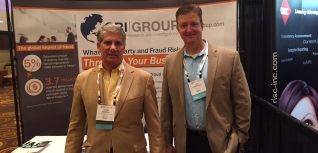 John Dejesu, CRI Group’s Director of Business Development, with John Campbell at the Compliance & Ethics Institute