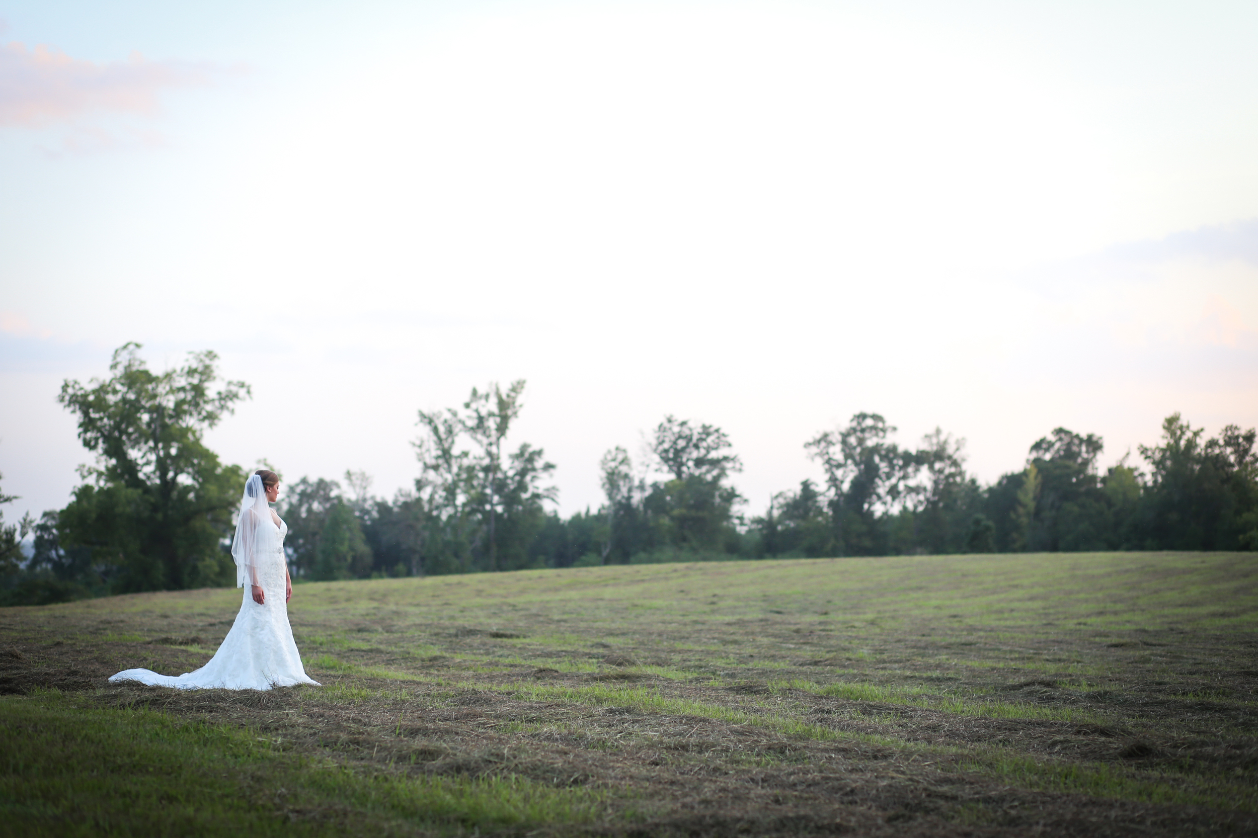 Chelsy Smith during her bridal portraits in Camden, Alabama. Photo by Michelle Taulbee Photography 