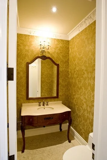 powder room wallpaper
