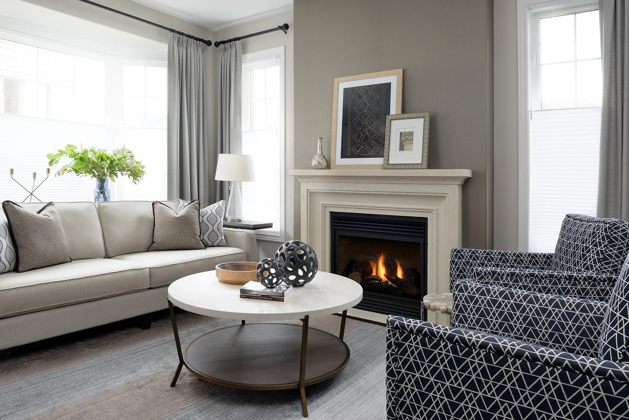 Adding pizzazz to a basic builder interior 