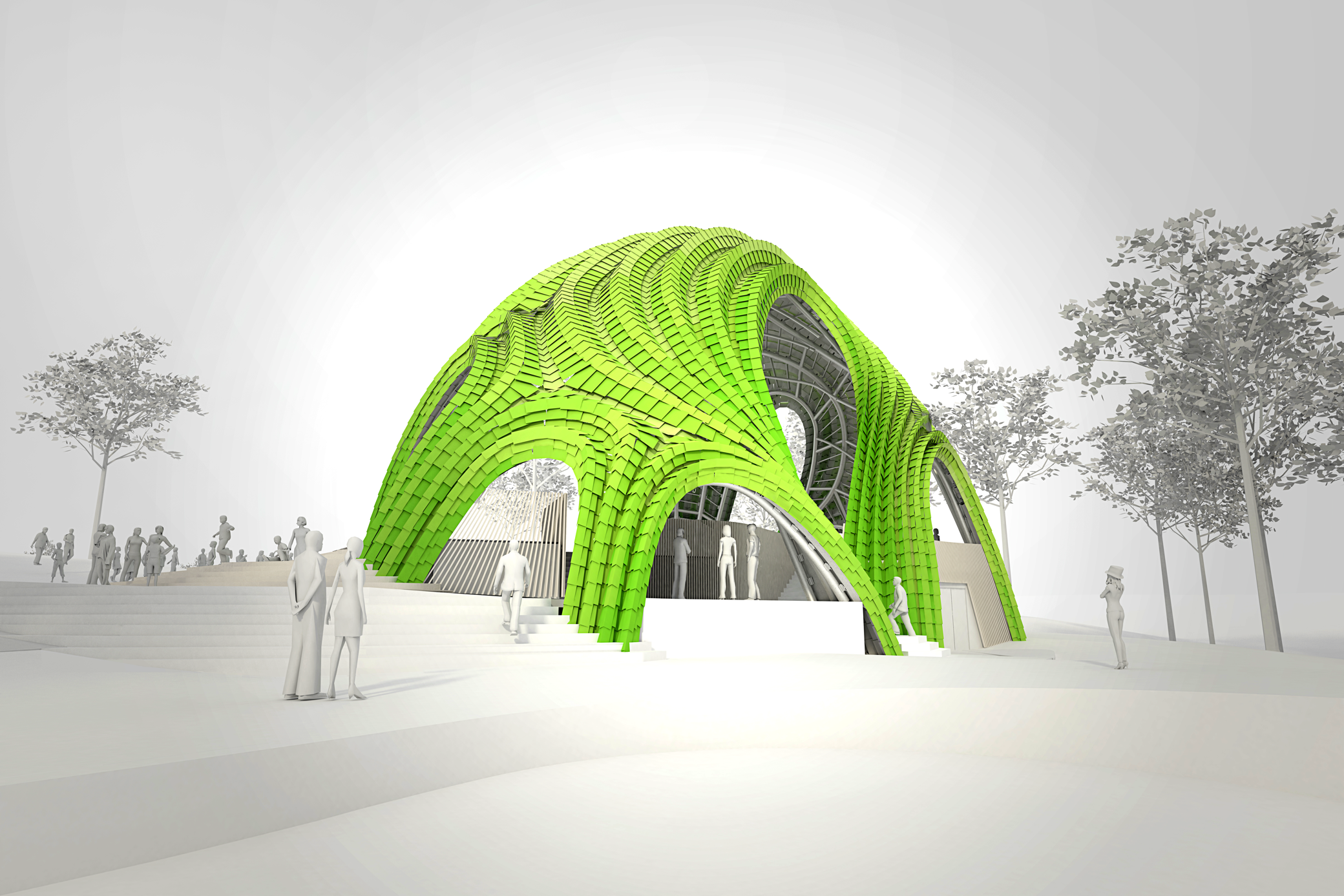 CHRYSALIS STAGE | PAVILION | SCULPTURE, MERRIWEATHER PARK AT SYMPHONY WOODS